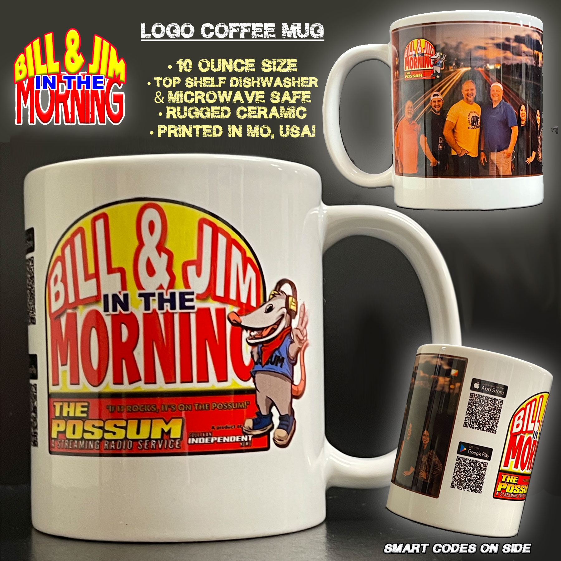 Bill & Jim in the Morning Coffee Mug