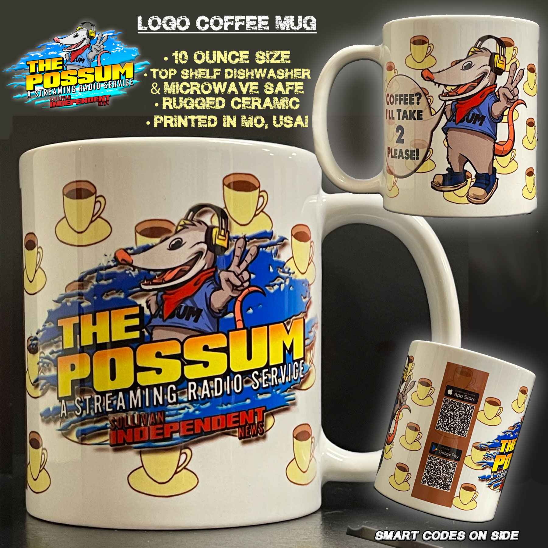 Possum Logo Coffee Mug